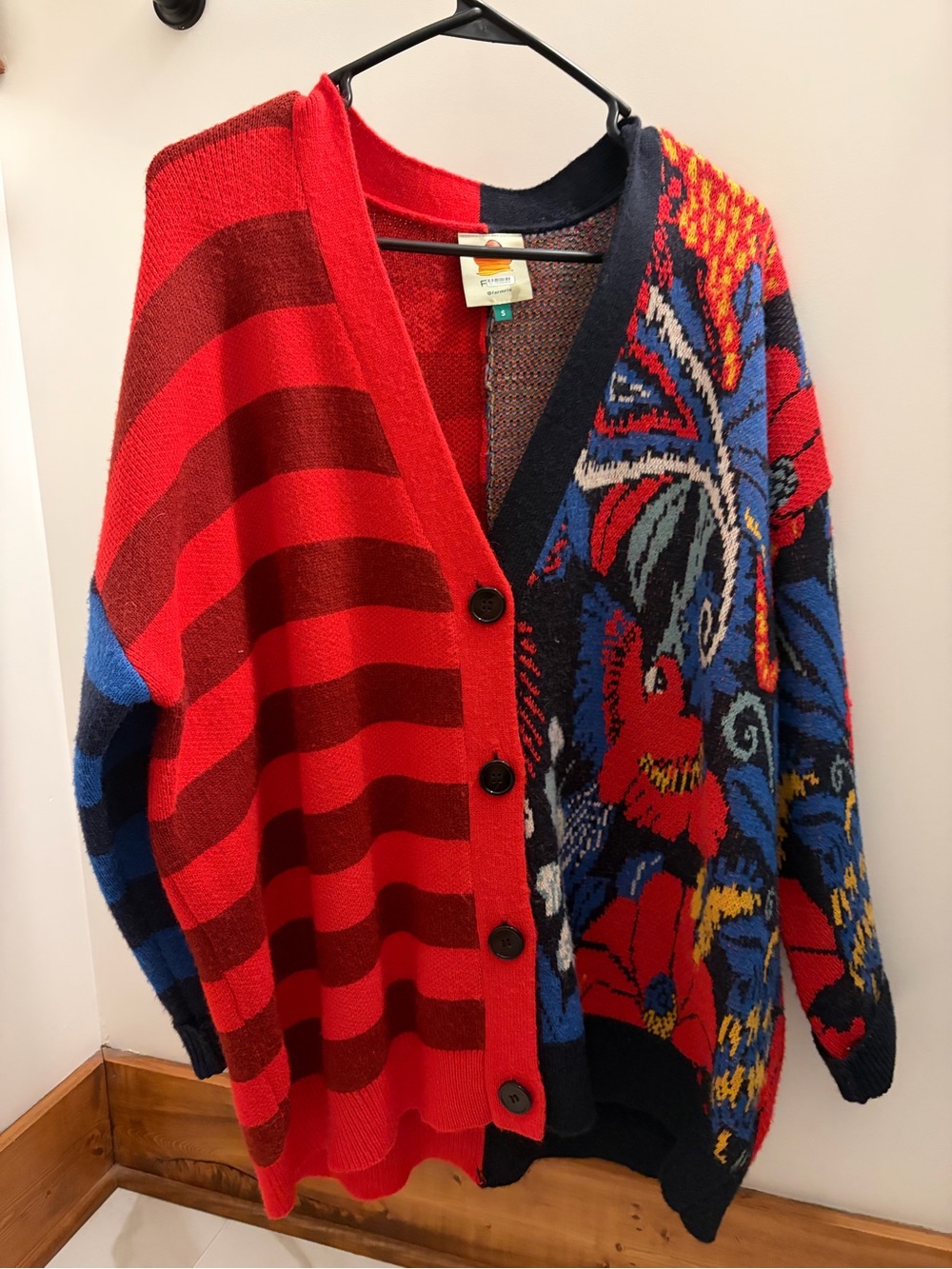 Farm Rio Patterned Button-Up Cardigan Sweater